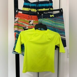 Vibrant Dolphin Swim Shorts boy’s size 7-8 years old